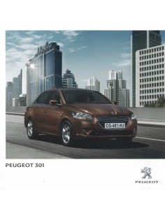 2014 PEUGEOT 301 BROCHURE ENGELS ARABISCH