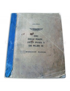 1958 ASTON MARTIN DB2 & DB2/4 MK I, II, III WERKPLAATSHANDBOEK ENGELS 