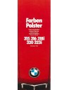 1982 BMW 3 SERIE KLEUREN EN BEKLEDING BROCHURE