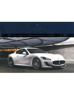 2012 MASERATI GRANTURISMO MC STRADALE BROCHURE FRANS