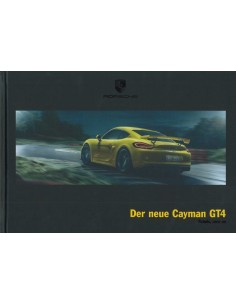 2015 PORSCHE CAYMAN GT4 HARDCOVER BROCHURE DUITS