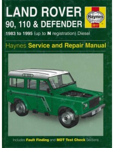 1983 - 1995 LAND ROVER 90 110 & DEFENDER HAYNES WERKPLAATSHANDBOEK ENGELS