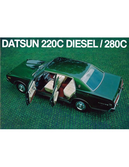 1975 DATSUN 220C DIESEL 280C BROCHURE NEDERLANDS