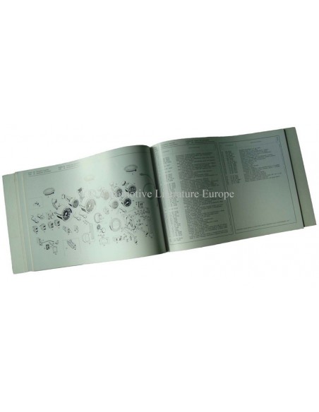 1972 MASERATI BORA ONDERDELENBOEK 