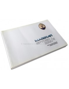 1989 MASERATI 222 SPYDER E INSTRUCTIEBOEK ITALIAANS ENGELS