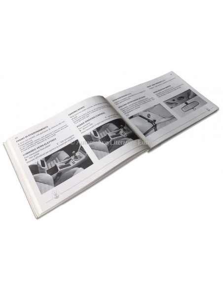 1989 MASERATI 222 SPYDER E INSTRUCTIEBOEK ITALIAANS ENGELS