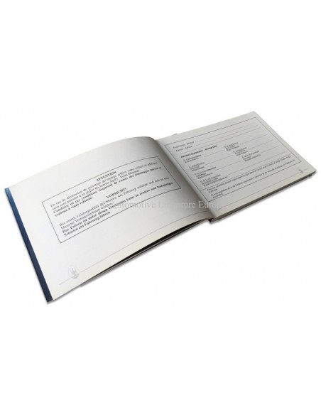 1988 MASERATI KARIF INSTRUCTIEBOEKJE FRANS DUITS