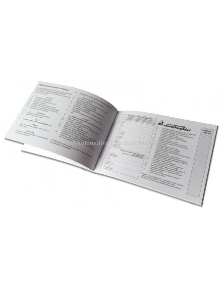 1990 - 1995 LAMBORGHINI DIABLO GARANTIE & ONDERHOUD IT GB FR