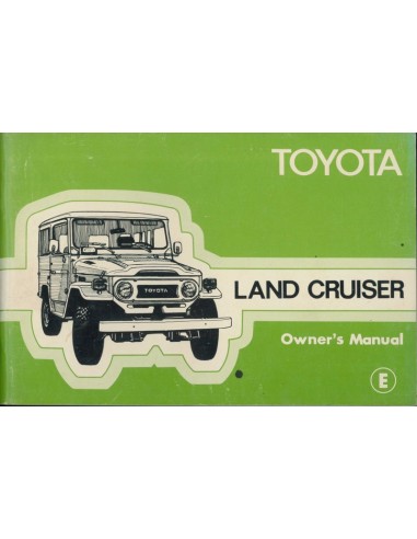 1978 TOYOTA LANDCRUISER INSTRUCTIEBOEKJE ENGELS