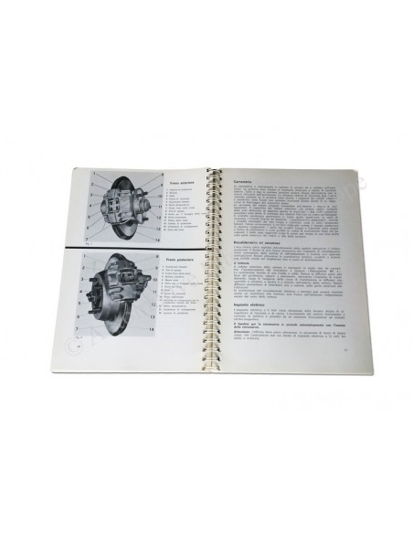1963 PORSCHE 356 C INSTRUCTIEBOEKJE ITALIAANS