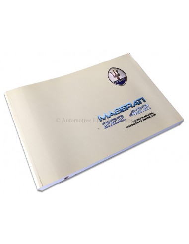 1989 MASERATI 222 422 INSTRUCTIEBOEKJE ENGELS FRANS