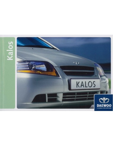 2004 DAEWOO KALOS INSTRUCTIEBOEKJE NEDERLANDS