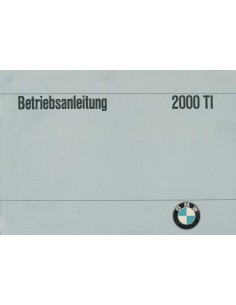 1967 BMW 2000 TI INSTRUCTIEBOEKJE DUITS