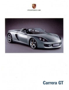 2000 PORSCHE CARRERA GT BROCHURE DUITS ENGELS