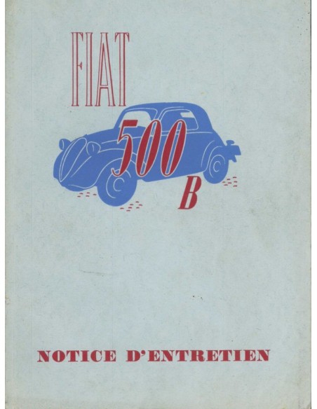 1948 FIAT 500 B INSTRUCTIEBOEKJE FRANS