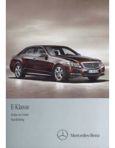 2011 MERCEDES BENZ E KLASSE INSTRUCTIEBOEKJE NEDERLANDS