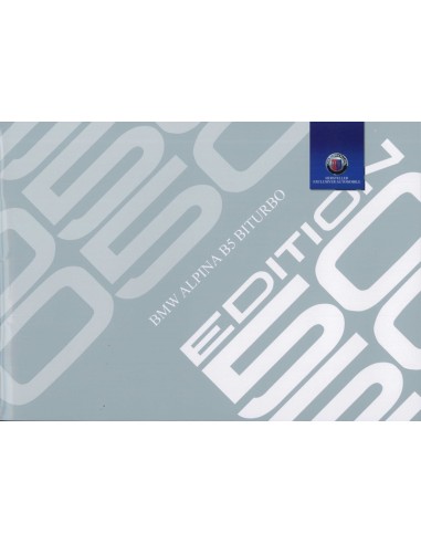 2015 BMW ALPINA B5 BITURBO EDITIE 50 BROCHURE DUITS