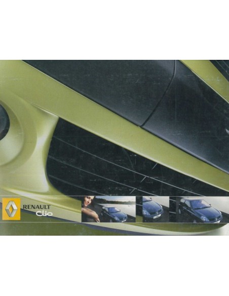 2005 RENAULT CLIO INSTRUCTIEBOEKJE NEDERLANDS
