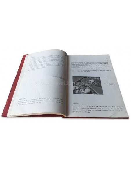 1971 FERRARI 365 GTB/4 CHASSIS SERVICE MANUAL ABSTRACT WERKPLAATSHANDBOEK 46/71