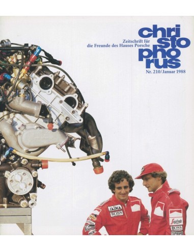 1988 PORSCHE CHRISTOPHORUS MAGAZINE 210 DUITS