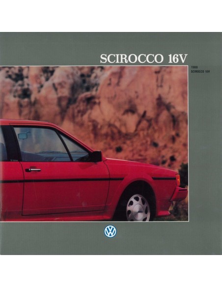 1988 VOLKSWAGEN SCIROCCO 16V BROCHURE ENGELS USA