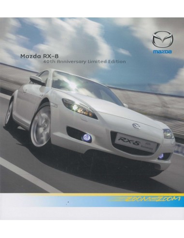 2007 MAZDA RX-8 40TH ANNIVERSARY BROCHURE ENGELS