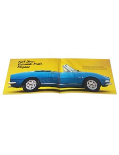 1967 FIAT DINO SPIDER BROCHURE DUITS 2