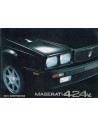 1990 MASERATI 4.24V. INSTRUCTIEBOEKJE ITALIAANS
