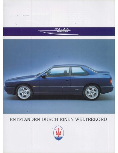 1997 MASERATI GHIBLI PRIMATIST BROCHURE DUITS