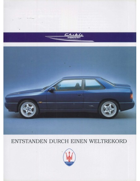 1997 MASERATI GHIBLI PRIMATIST BROCHURE DUITS