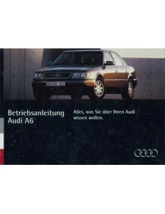 1994 AUDI A6 INSTRUCTIEBOEKJE DUITS