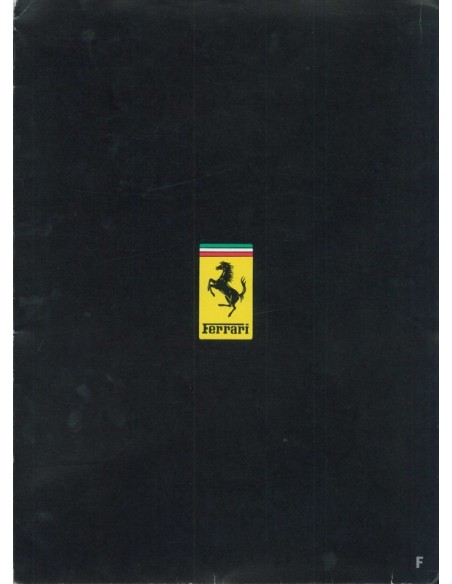 1984 FERRARI 288 GTO PERSMAP FRANS 305/84 & ZINCROX BROCHURE 306/84