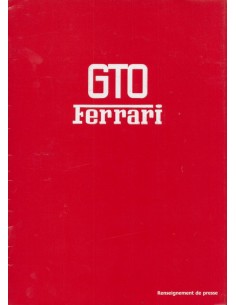 1984 FERRARI 288 GTO PERSMAP FRANS 305/84 & ZINCROX BROCHURE 306/84 2