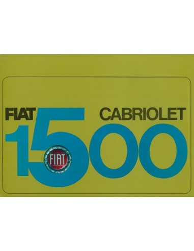 1965 FIAT 1500 CABRIOLET BROCHURE FRANS