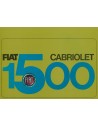 1965 FIAT 1500 CABRIOLET BROCHURE FRANS