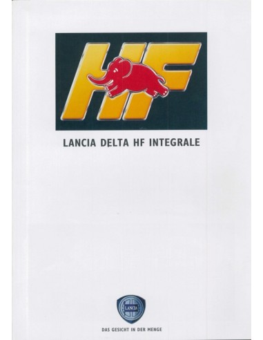 1991 LANCIA DELTA HF INTEGRALE BROCHURE DUITS
