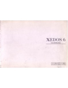 1996 MAZDA XEDOS 6 INSTRUCTIEBOEKJE NEDERLANDS