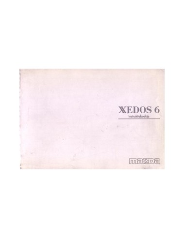 1996 MAZDA XEDOS 6 INSTRUCTIEBOEKJE NEDERLANDS