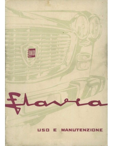 1964 LANCIA FLAVIA SEDAN INSTRUCTIEBOEKJE ITALIAANS