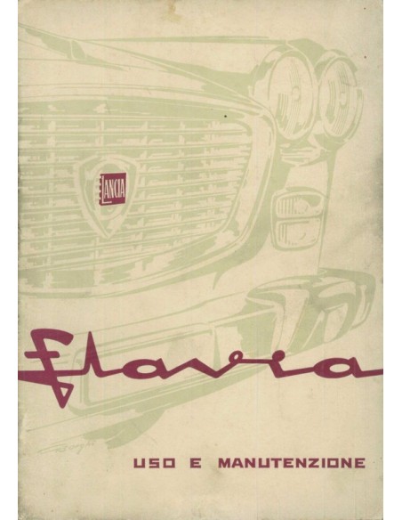 1964 LANCIA FLAVIA SEDAN INSTRUCTIEBOEKJE ITALIAANS