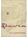 1964 LANCIA FLAVIA SEDAN INSTRUCTIEBOEKJE ITALIAANS