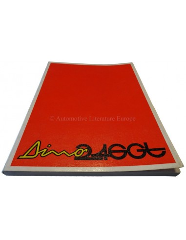 1972 FERRARI DINO 246 GT INSTRUCTIEBOEKJE