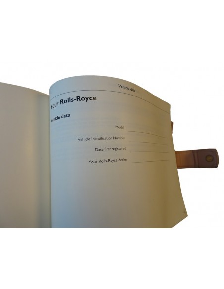 2003 ROLLS ROYCE PHANTOM OWNER'S MANUAL + SERVICEBOOK ENGLISH