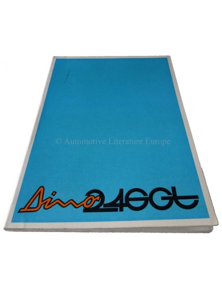 1972 FERRARI DINO 246 GT BETRIEBSANLEITUNG