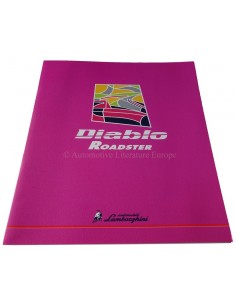 1996 LAMBORGHINI DIABLO ROADSTER BROCHURE ENGELS