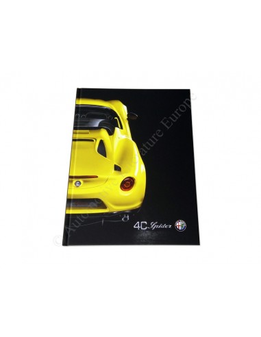 2015 ALFA ROMEO 4C SPIDER HARDCOVER PROSPEKT ITALIENISCH