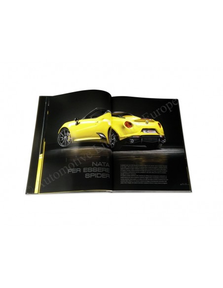 2015 ALFA ROMEO 4C SPIDER HARDCOVER BROCHURE ITALIAN