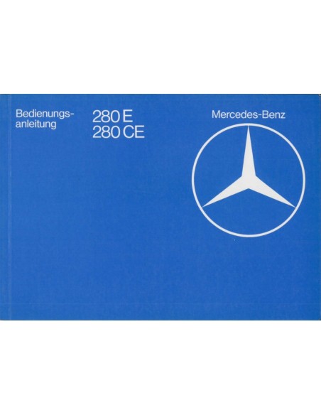 1982 MERCEDES BENZ E KLASSE INSTRUCTIEBOEKJE DUITS