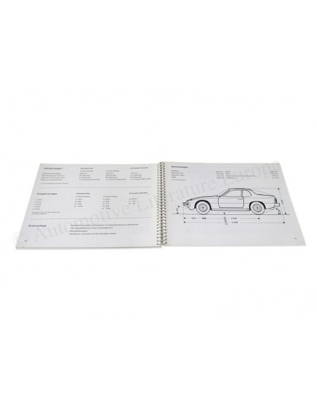 1978 PORSCHE 924 OWNERS MANUAL + MAINTENANCE MANUAL