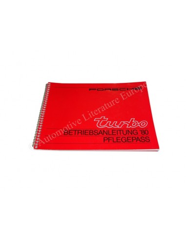 1980 PORSCHE TURBO INSTRUCTIEBOEKJE + SERVICE BOEKJE DUITS